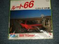 THE VENTURES ベンチャーズ + エディ潘 EDDIE BAN  - A)ROUTE 66 ルート66  ROCK VERSION  B) ROUTE 66 ルート66  JAZZ VERSION (DIFFERENT COVER JACKET) (MINT/MINT) / 1982 JAPAN ORIGINAL "¥700Yen Mark". Used 7" Single 