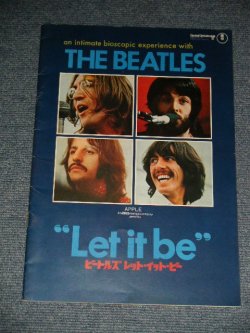 Photo1: The BEATLES ビートルズ - 映画パンフ MOVIE "LET IT BE"  (Ex++) / 1970 JAPAN ORIGINAL Used BOOK