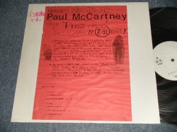 Photo1: PAUL McCARTNEY ポール・マッカートニー (BEATLES) - PRESS (Ex+/MINT- WOFC)  / 1986 JAPAN ORIGINAL "PROMO ONLY ORIGINAL LP