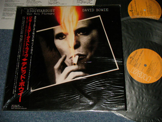 DAVID BOWIE デビッド・ボウイ - ZIGGY STARDUST --Ｔhe MOTION PICTURE ジギー・スターダスト・ライヴ (MINT-/MINT) / 1983 JAPAN ORIGINAL Used 2-LP with OBI