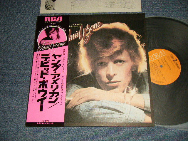 DAVID BOWIE デビッド・ボウイ - YOUNG AMERICAN ヤング・アメリカン (MINT-/MINT) / 1976 Version JAPAN REISSUE Used LP with OBI
