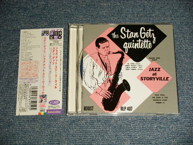 THE STAN GETZ QUINTET スタン・ゲッツ - JAZZ AT STORYVILLE ジャズ・アット・ストーリーヴィル  (MINT-/MINT) / 2006 JAPAN Used CD With OBI