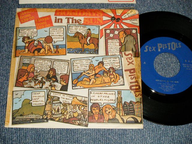 SEX PISTOLS セックス・ピストルズ - A) HOLIDAYS IN THE SUN さらばベルリンの夕陽   B) SATELLITE (VG+++/Ex++ TAPE)   / 1978 JAPAN ORIGINAL 