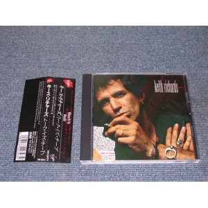 Photo: KEITH RICHARDS -TALK IS CHEAP/ 1988 JAPAN Used CD With OBI 