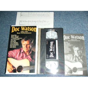 Photo: DOC WATSON - 1982-1993 RARE PERFORMANCES ( With TAB ) / 1990's ORIGINAL Used  VIDEO 