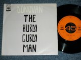 Photo: DONOVAN - THE HURDY GURDY MAN  / 1968 JAPAN ORIGINAL Used  7"45 With PICTURE SLEEVE 