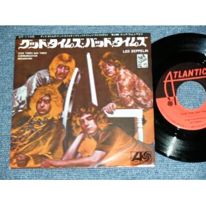 Photo: LED ZEPPELIN - GOOD TIMES BAD TIMES  / 1969 JAPAN ORIGINAL Used 7" Single With PICTURE SLEEVE 