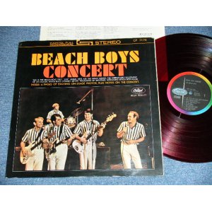 Photo: BEACH BOYS - CONCERT With 4 PAGE BOOKLET ( Ex++/MINT- ) / 1960s JAPAN ORIGINAL RED WAX Vinyl Used LP 