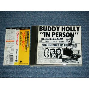 Photo: BUDDY HOLLY　バディ・ホリー  - RARE TRACKS レア・トラックス IN PERSON LIVE /  1989 JAPAN Used CD With OBI 