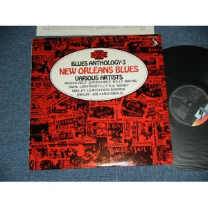 Photo: VA OMNIBUS ( ROOSVELT SYKES + WEE WILLY WAYNE + PAPA LIGHTFOOT + LITTLE SONNY + SMILEY LEWIS + FATS DOMINO + SMILIN' JOE + ARCHIBOLD ) - BLUES ANTHOLOGY-3 : NEW ORLEANS BLUES  / MID 1970's JAPAN MONO Used LP 