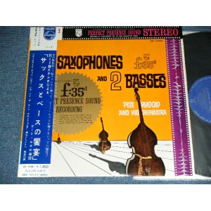 Photo: PETE RUGOLO AND His ORCHESTRA ピート・ルゴロ楽団 - SAXOPHONES and 2 BASSES  サックスとベースの饗宴  / 1960's JAPAN ORIGINAL Used LP with OBI  