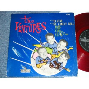 Photo: THE VENTURES -  TELSTAR & THE LONELY BULL ( 10" LP ) (Ex-/VG+++)  / 1962? JAPAN ORIGINAL RED WAX/Vinyl  used  10"LP