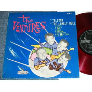 Photo: THE VENTURES -  TELSTAR & THE LONELY BULL ( 10" LP ) (Ex+/Ex+)  / 1962? JAPAN ORIGINAL RED WAX/Vinyl  used  10"LP With OBI