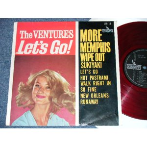 Photo: THE VENTURES -  LET'S GO ( 10" LP )( Ex/VG++)   / 1962? JAPAN ORIGINAL  RED WAX/Vinyl  used  10"LP  