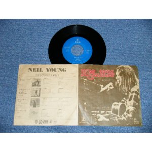 Photo: NEIL YOUNG ニール・ヤング -  HEART OF GOLD 孤独の旅路( Ex+/Ex++ )   / 1972 JAPAN ORIGINAL "BLUE LABEL PROMO" Used 7" Single 