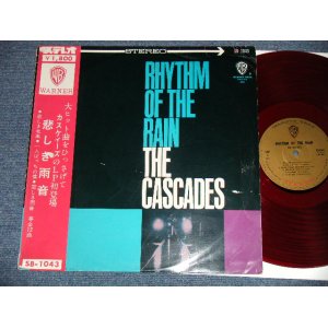 Photo: The CASCADES - RHYTHM OF THE RAIN  カスケーズ- 悲しき雨音 ( Ex/Ex )  /  1962  JAPAN ORIGINAL  RED WAX VINYL Used LP  with OBI 