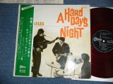 Photo:  THE BEATLES  - A HARD DAYS NIGHT   ( ¥2000 Mark) (Ex++/Ex+ Looks:Ex= )   / JAPAN 2nd Relaese "RED WAX Vinyl" Used LP with OBI 