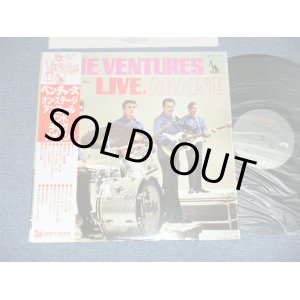 Photo: THE VENTURES - ON STAGE ENCORE & LIVE AGAIN ( 2in 1 LP ) ( MINT-/MINT- A-3~6:Ex+) / 1978 JAPAN REISSUE used LP With OBI   