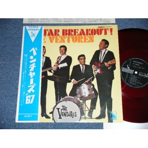 Photo: THE VENTURES ベンチャーズ　ヴェンチャーズ - ベンチャーズ '67 : GUITAR BREAKOUT  ( MINT-/MINT )  / 1967 JAPAN ORIGINAL "RED WAX Vinyl" used  LP  With OBI オビ付