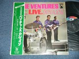 Photo: THE VENTURES ベンチャーズ　ヴェンチャーズ - LIVE AGAIN アゲイン〜北国の青い空 ( Ex+++/MINT-,Ex++ Looks:Ex+ )  / 1967 JAPAN ORIGINAL 1970's Version 2nd Press "Color LIBERTY Label" 2nd Press Price"2200 Yen Mark" used  LP  With OBI オビ付