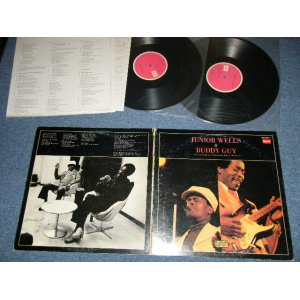 Photo: ジュニア・ウエルズ　＆バディ・ガイJUNIOR WELLS & BUDDY GUY - JUNIOR WELLS & BUDDY GUY  : LIVE RECORDING AT YUBINCHOKIN HALL ON MARCH 1975 ( Ex+/MINT  /  1975 JAPAN Only ORIGINAL Used 2-LP's 