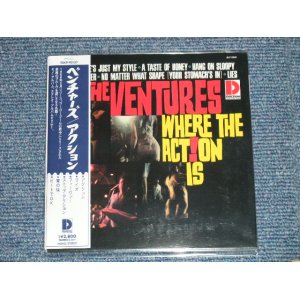 Photo: THE VENTURES - WHERE THE ACTION IS  ( 2 in 1 MONO & STEREO / MINI-LP PAPER SLEEVE 紙ジャケ CD )  / 2013 JAPAN ONLY "Brand New Sealed" CD 