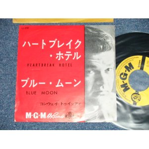 Photo: CONWAY TWITTY - HEARTBREAK HOTEL : BLUE MOON  (Ex++/MINT-) / 1962 JAPAN ORIGINAL Used 7"45 Single