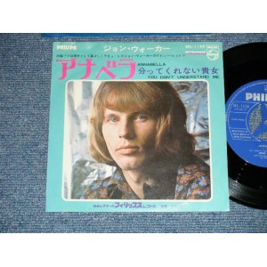 Photo: JOHN WALKER (WALKER BROTHERS) - ANNAMELLA (Ex++/Ex+++)   / 1967 JAPAN ORIGINAL Used 7" Single With PICTURE COVER