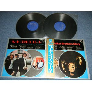 Photo: The WALKER BROTHERS -  The WALKER BROTHERS STORY (MINT-/MINT-) / 1969? JAPAN ORIGINAL  Used 2-LP's with OBI  