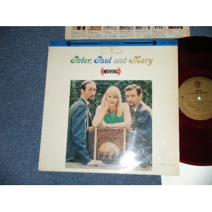 Photo: PETER PAUL & MARY PP&M - MOVING (Ex/Ex++ Looks:MINT-)  / 1960s JAPAN ORIGINAL "RED Vinyl Wax" Used LP 