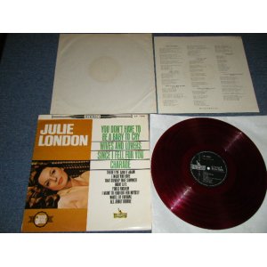 Photo: JULIE LONDON ジュリー・ロンドン - YOU DON'T HAVE TO BE A BABY TO CRY ワンダフル・ジュリー ( ¥1800 Mark) (Ex++/E+++ Looks:MINT- )   / JAPAN ORIGINAL "RED WAX Vinyl" Used LP 