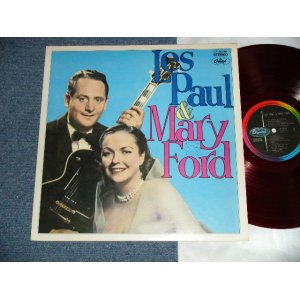 Photo: LES PAUL & MARY FORD レス・ポールとメリー・フォード -  LES PAUL & MARY FOR (Ex+++/MINT-) / 1960s JAPAN Original RED WAX VINYL  Used LP 