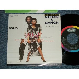 Photo: ASHFORD & SIMPSON アシュフォード＆シンプソン - SOLID ソリッド(MINT-/MINT-) / 1984  JAPAN ORIGINAL  Used 7"45 Single