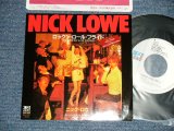 Photo: NICK LOWE - I KNEW THE BRIDE : DARLIN' ANGEL EYES (Ex+++/MINT-  WOFC) / 1985 JAPAN ORIGINAL Used 7"45 Single