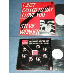 Photo: STEVIE WONDER / GERGIO MORODER WITH PHILIP OAKEY - I JUST CALLED TO SAY I LOVE YOU / TOGETHER IN ELECTRIC DREAMS (Ex+/Ex+++) / JAPAN ORIGINAL "PROMO ONL6Y Coupling" Uswed 12" Single 