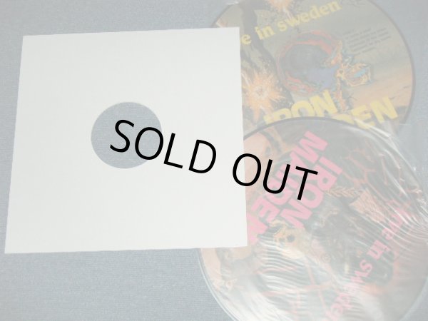 Photo1: IRON MAIDEN  - LIVE IN SWEDEN Vol.1 & Vol.2 ( - / Ex+++)   / ORIGINAL BOOT COLLECTOR'S "PICTURE DISC" Used  2-LP 