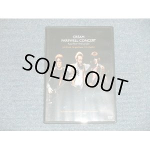 Photo: CREAM クリーム - FAREWELL CONCERT 1968 Royal Albert Hall London (MINT-/MINT) / 2002 JAPAN Used DVD