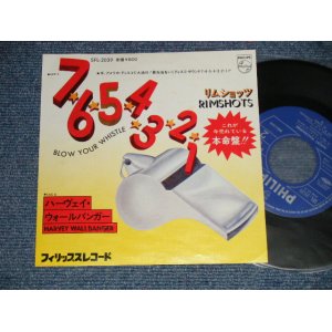 Photo: RIMSHOTS リムショッツ - A) BLOW YOUR WHISTLE  7-6-5-4-3-2-1  　B) HARVEY WALLBANGER (MINT-/MINT-) 1975 JAPAN ORIGINAL Used 7"45's Single 