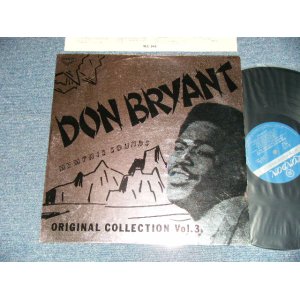 Photo: DON BRYANT  ドン・ブライアント - MEMPHIS SOUNDS ORIGINAL COLLECTION Vol.3 メンフィス・サウンド・オリジナル・コレクション Vol.3   (Ex+++/MINT-) / 1975 JAPAN ORIGINAL Used LP 