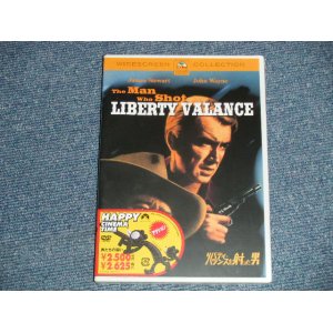 Photo: Movie 洋画 - THE MAN WHO SHOT LIBERTY VALANCE リバティ・バランスを射った男 [DVD] ジョン・ウェイン  (SEALED) / 2004 JAPAN ORIGINAL "Brand New SEALED"  DVD 