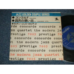 Photo: MJQ (MODERN JAZZ QUARTET モダン・ジャズ・カルテット) - A) CONCORDE コンコルド  B) I'LL REMEMBER APRIL 四月の想い出 (Ex++/MINT-)   /   JAPAN ORIGINAL Used 7" 45 rpm Single