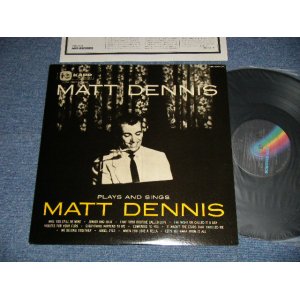 Photo: MATT DENNIS TRIO マット・デニス・トリオ - PLAYS AND SINGS MATT DENNIS プレイズ・アンド・シングス (Ex+++/MINT) / 1977 JAPAN  REISSUE Used LP  