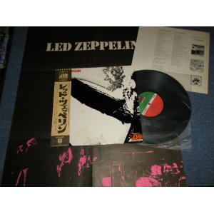 Photo: LED ZEPPELIN - I (1st Album) with POSTER (Ex+++/MINT-) / 1974? Version JAPAN REISSUE "2nd Issue on W-P ¥2,300 Marc" Used LP With OBI & POSTER 