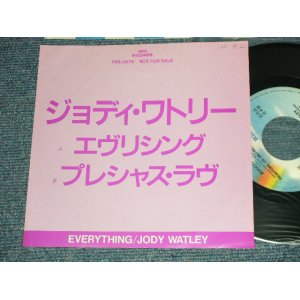 Photo: JODY WATLEY ジョディー・ワトリー - A) EVERYTHING エヴリシング  B) PRECIOUS LOVE プレシャス・ラヴ (Ex++/MINT-, Ex++) /1988 JAPAN ORIGINAL "PROMO ONLY" Used 7"45 Single