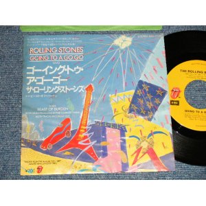 Photo: THE ROLLING STONES ローリング・ストーンズ -  A) GOING TO A GO GO ゴーイング・トゥ・ア・ゴー・ゴー  B) BEAST OF BURDEN (VG+++/Ex+++ WTRDMG) / 1982 JAPAN ORIGINAL Used  7" 45's Single 