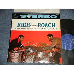 Photo: BUDDY RICH バディ・リッチ / MAX ROACH マックス・ローチ - RICH VERSUS ROACH リッチ対ローチ(Ex++, Ex+/Ex++) / 1959 JAPAN ORIGINAL? Used LP 