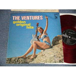 Photo: THE VENTURES ベンチャーズ -  GOLDEN ORIGINAL HITS 太陽の街 (Ex/VG+++, Ex A-6,7:VG++) / 1967 JAPAN ORIGINAL "2000 Yen Mark"  "RED WAX" used LP 