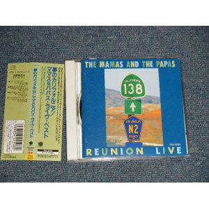 Photo: THE MAMAS & THA PAPAS ママス＆パパス - REUNION LIVE 夢のカリフォルニア　ライヴ・ベスト (MINT/MINT)   / 1992 JAPAN ORIGINAL Used CD With OBI 