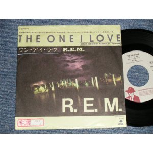 Photo: R.E.M. - A)THE ONE I LOVE ワン・アイ・ラヴ  B) non (Ex+/Ex++ STOFC, EDSP) / 1987 JAPAN ORIGINAL "PROMO" "ONE SIDED" Used 7" Single 