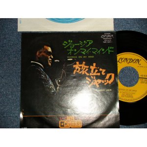 Photo: ost RAY CHARLES レイ・チャールズ - A)GEORGIA ON MY MIND ジョージア・オン・マイ・マインド B)HIT THE ROAD JACK旅立てジャック (MINT-/MINT-) / 1974 JAPAN REISSUE Used 7"45 Single